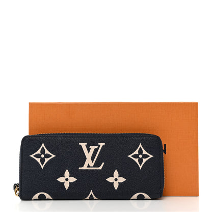 Louis Vuitton LOUIS VUITTON Empreinte Monogram Giant Clemence Wallet Dark Blue 7 of 7