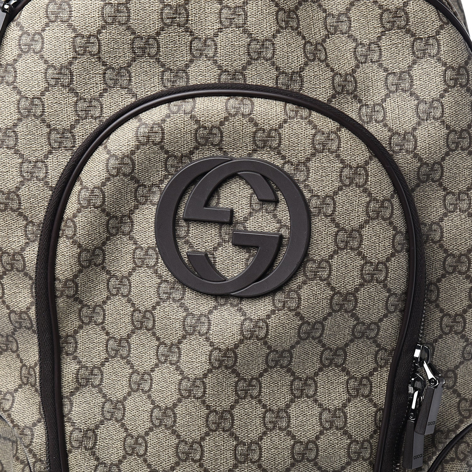 Gucci GG Plus Monogram Interlocking G Medium Backpack Dark Brown 9 of 9