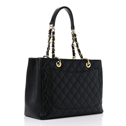 Chanel Caviar Quilted Grand Shopping Tote GST Black 3 of 11