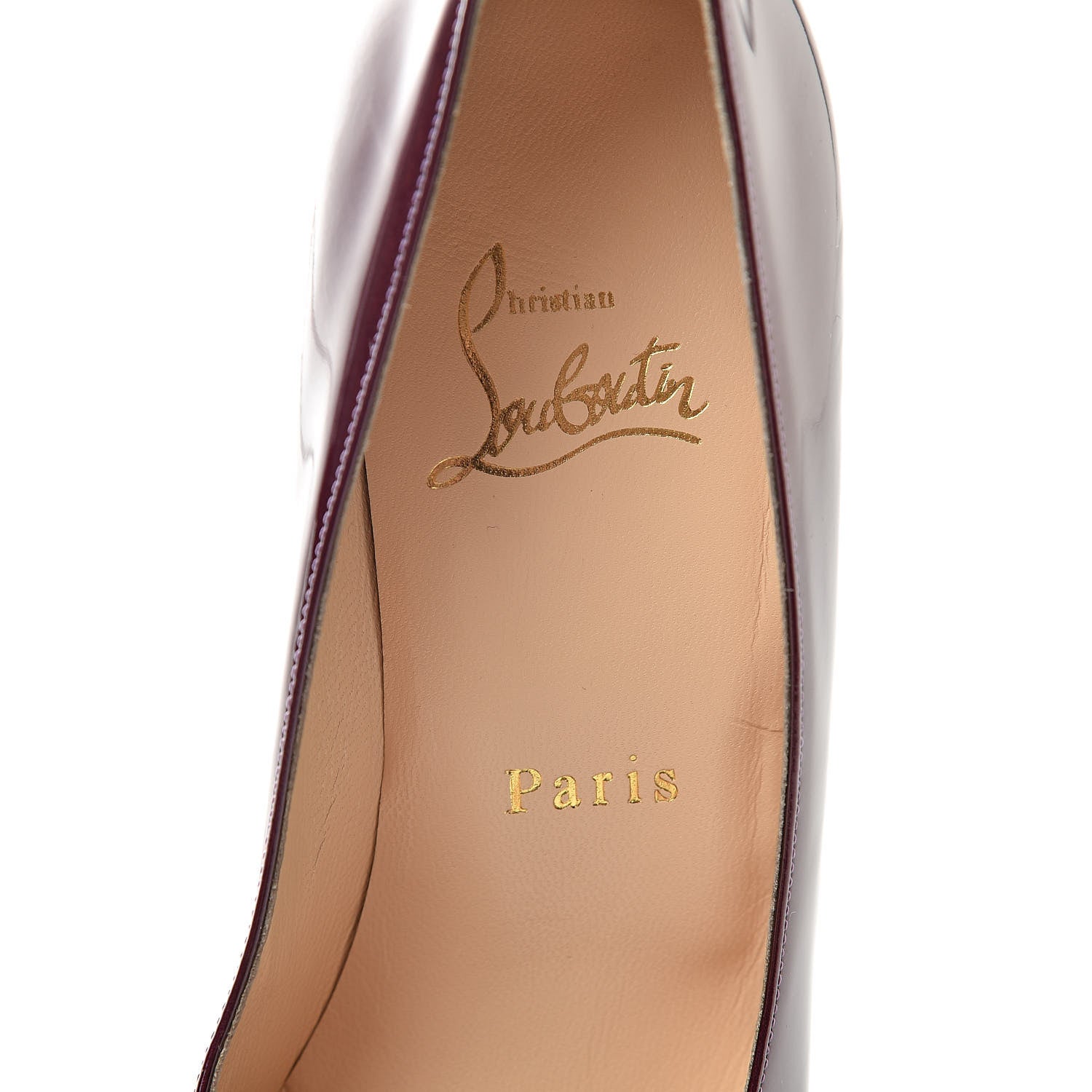 Christian Louboutin Patent Metal Simple 100 Pumps 36 Amethysts 6 of 9