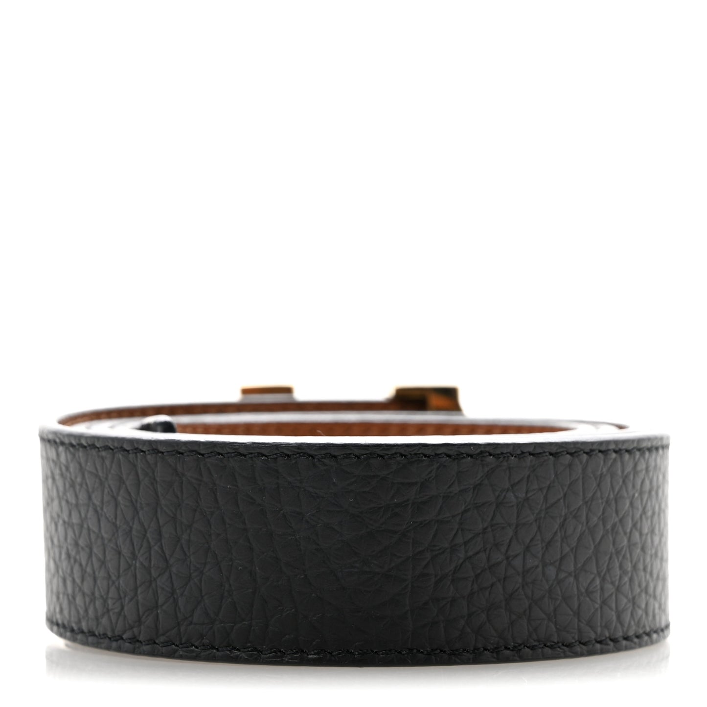 Taurillon Calfskin 30mm LV Initiales Reversible Belt 90 36 Black