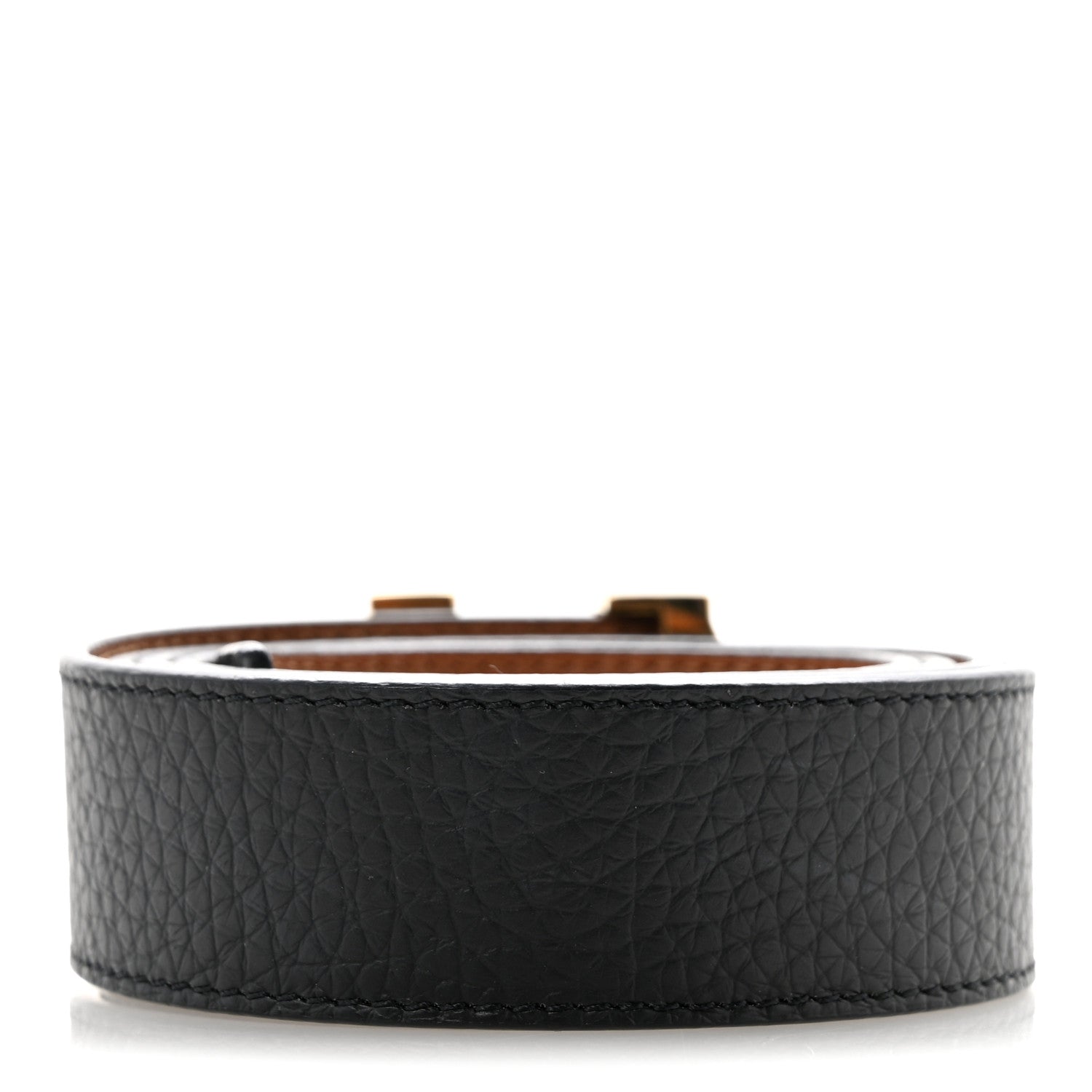 Louis Vuitton Taurillon Calfskin 30mm LV Initiales Reversible Belt 90 36 Black 2 of 9