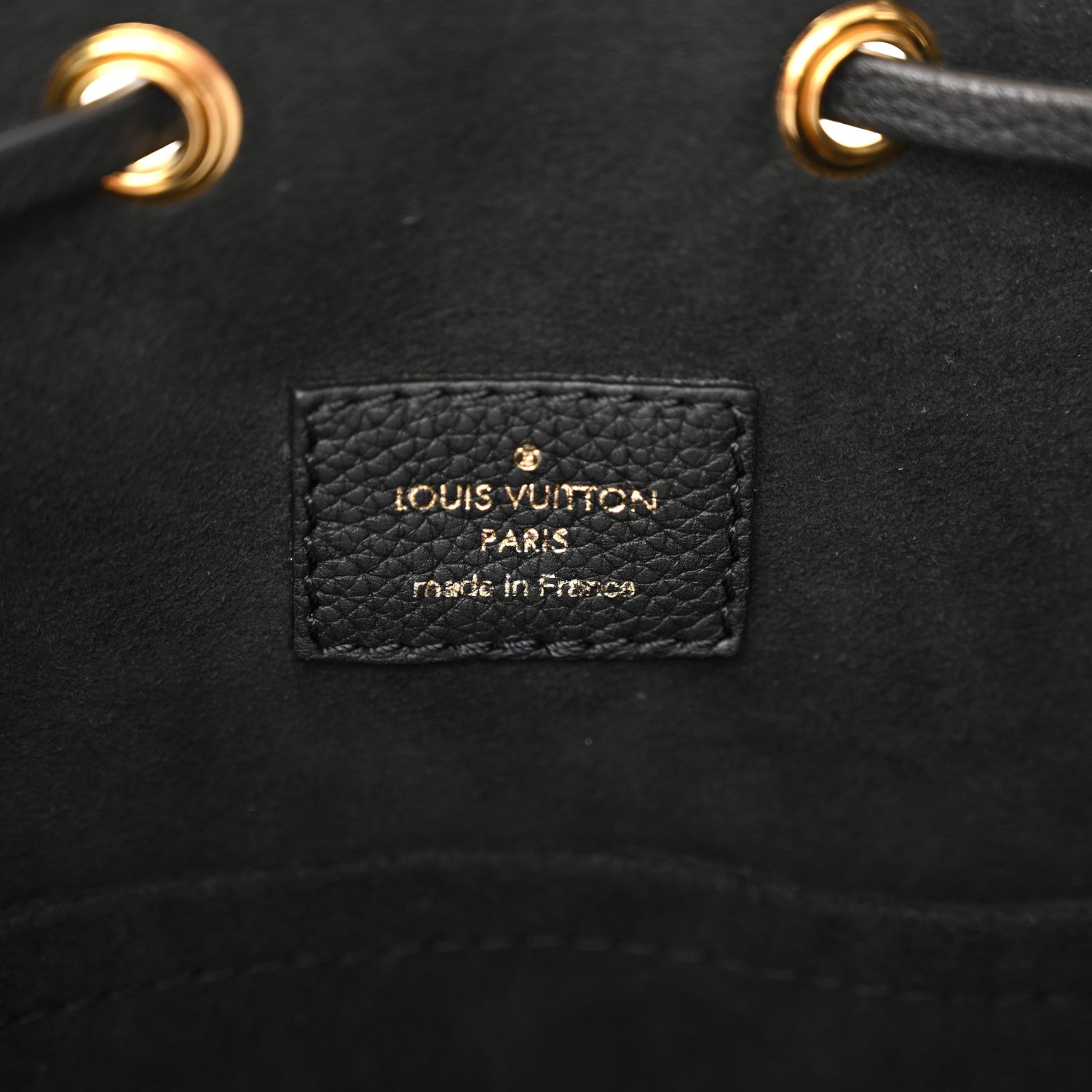 Louis Vuitton Calfskin Lockme Bucket MM Black 6 of 9