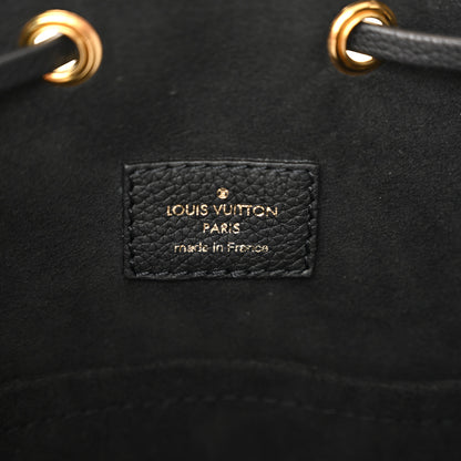 Louis Vuitton Calfskin Lockme Bucket MM Black 6 of 9