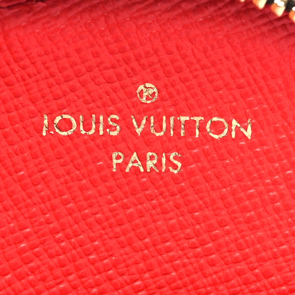 Louis Vuitton Monogram OnTheGo East West Round Coin Purse Red 6 of 7