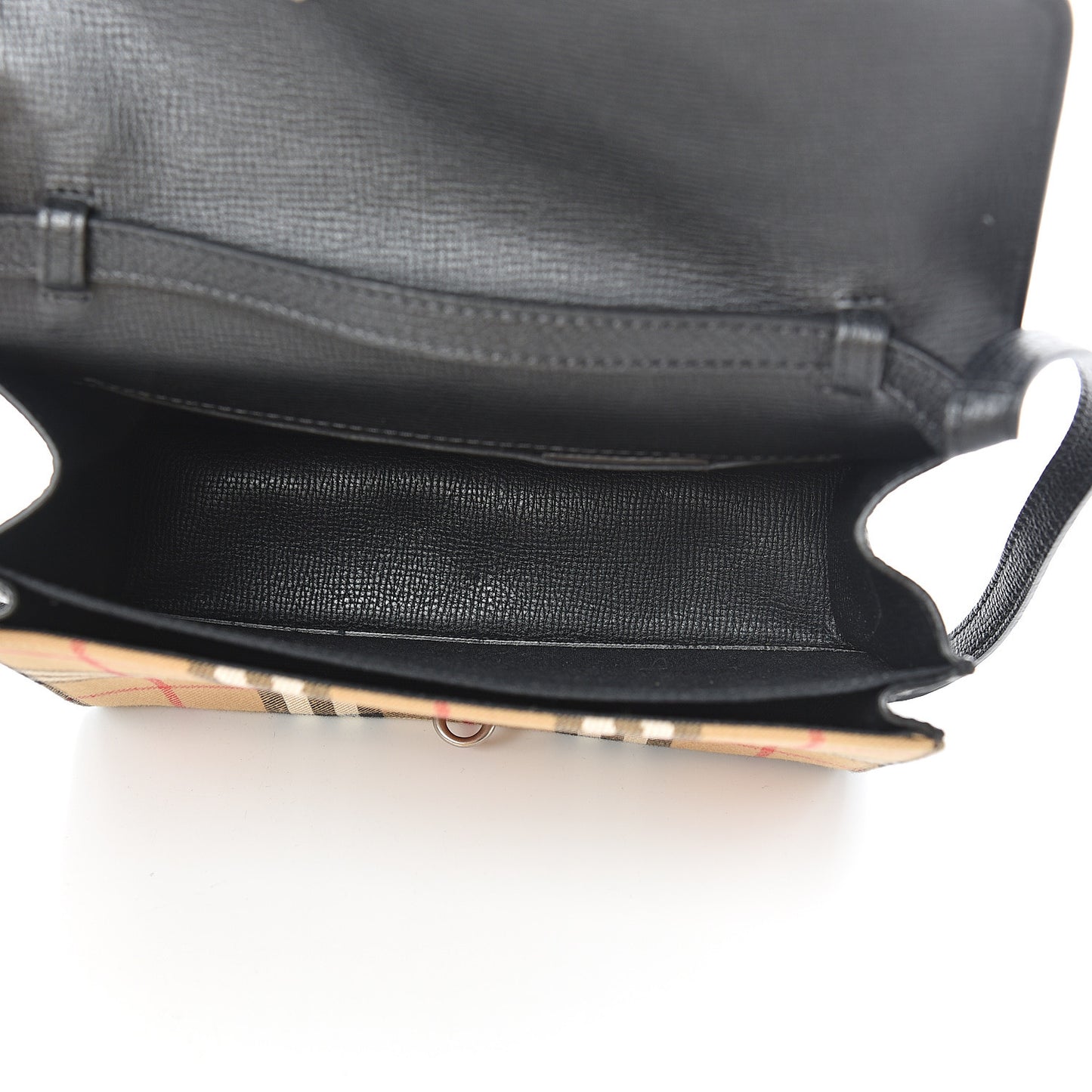 Derby Calfskin Vintage Check Small Macken Crossbody Bag Black