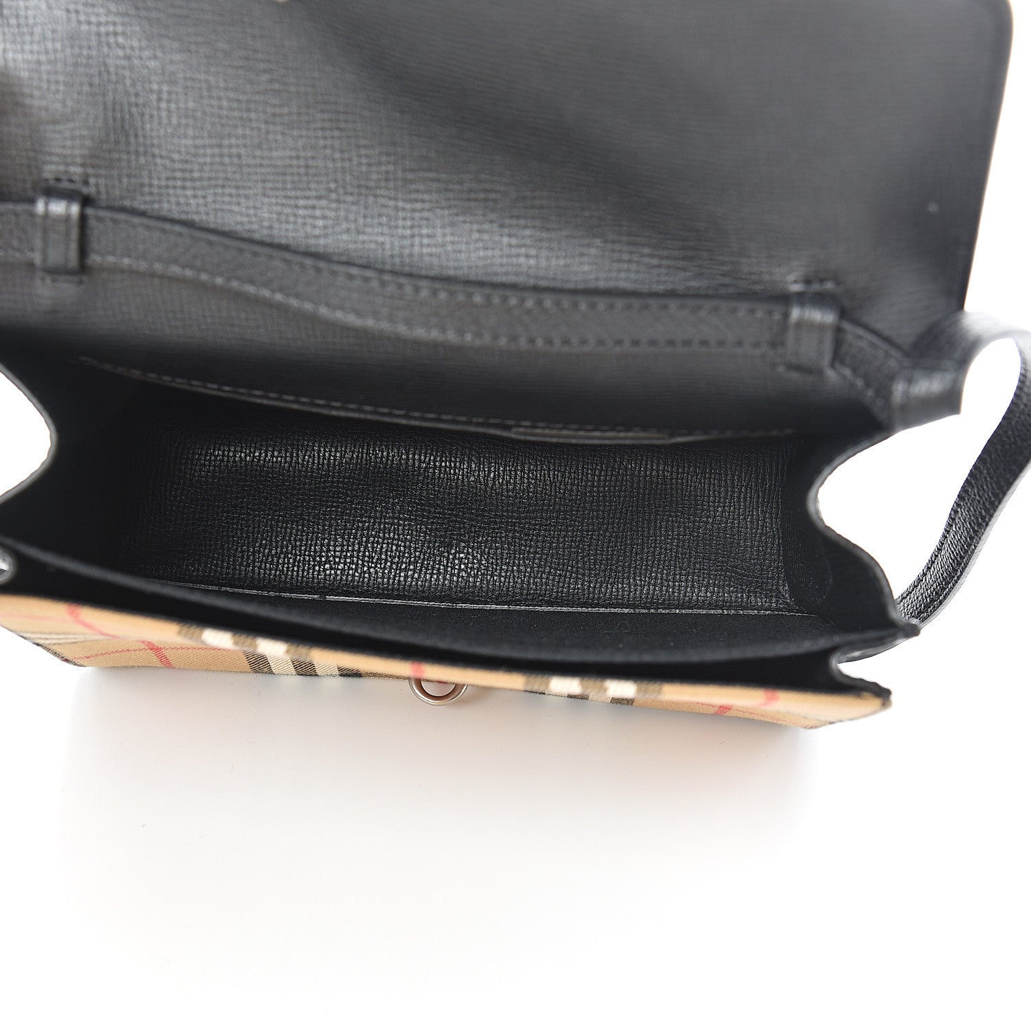 Burberry Derby Calfskin Vintage Check Small Macken Crossbody Bag Black 5 of 11