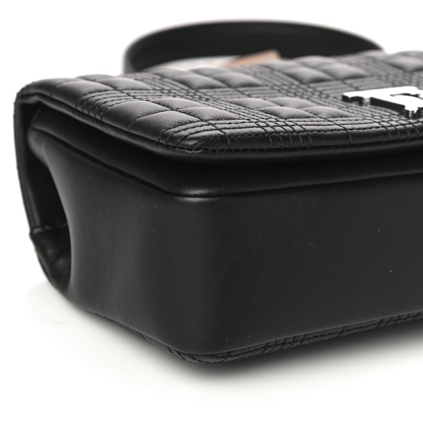 Lambskin Quilted Small Lola Bag Black