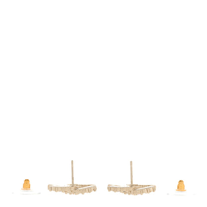 Chanel Crystal Over The Rainbow CC Earrings Gold Multicolor 3 of 5