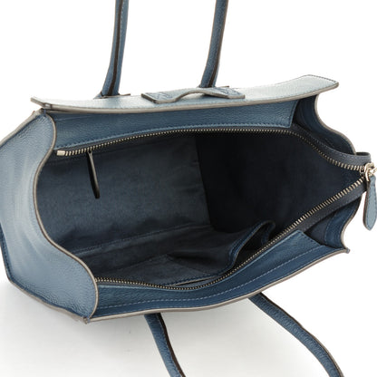 Celine Drummed Calfskin Micro Luggage Orage 6 of 7