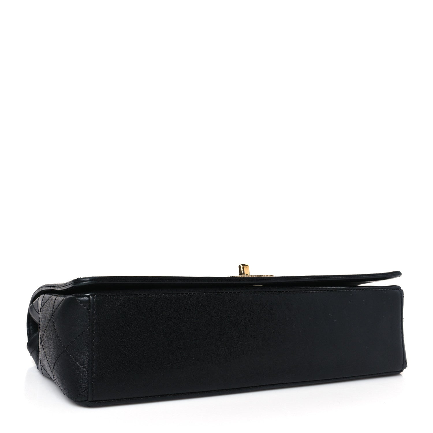 Chanel Sheepskin Quilted Vintage Mademoiselle Flap Black 4 of 9