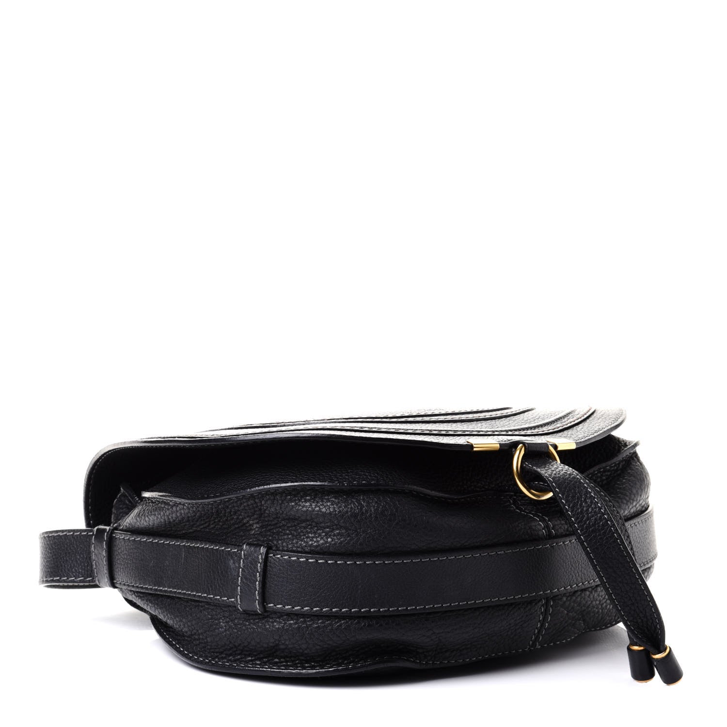Chloe Calfskin Medium Marcie Round Crossbody Bag Black 4 of 11