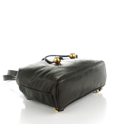 Chanel Lambskin CC Drawstring Backpack Black 5 of 9