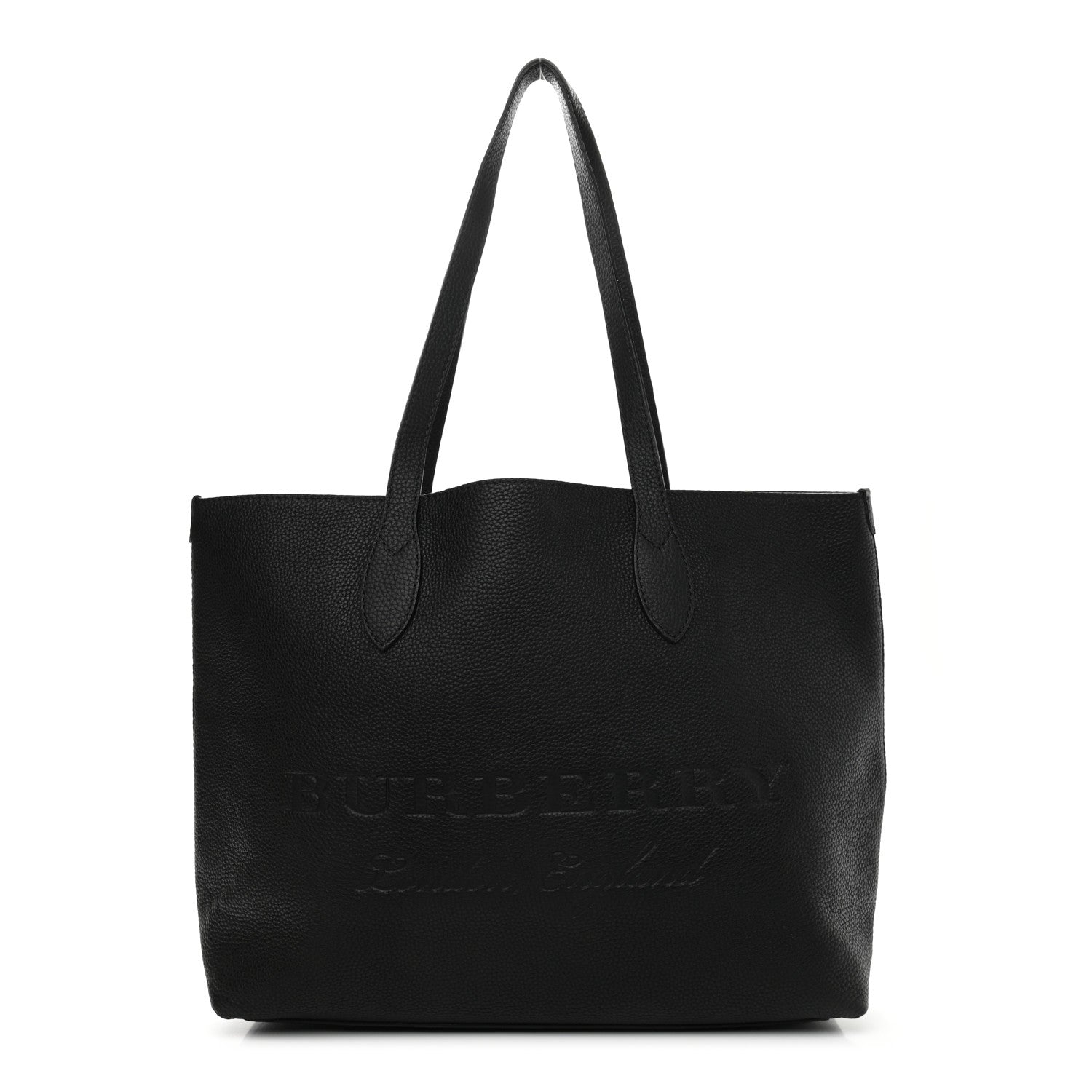 Burberry Grainy Calfskin Remington Tote Black 1 of 9