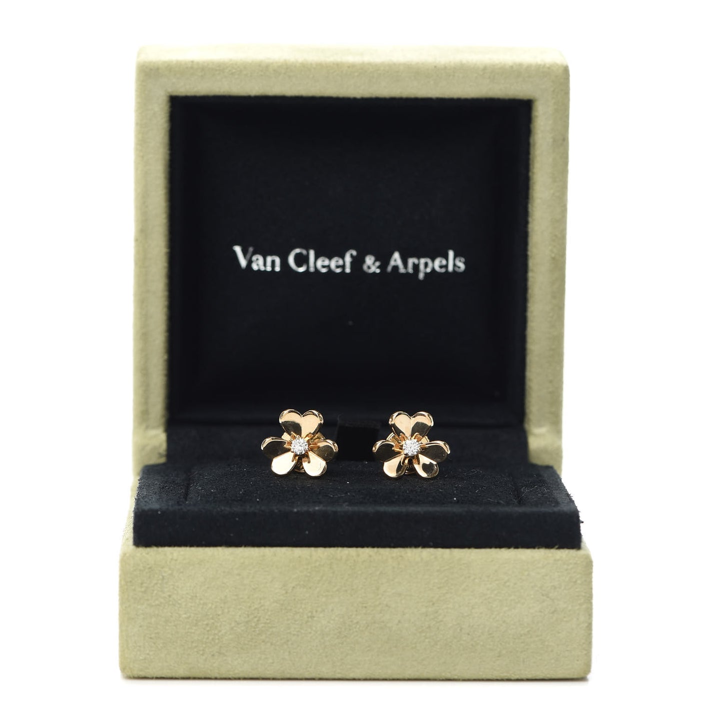 18K Yellow Gold Diamond Mini Frivole Earrings