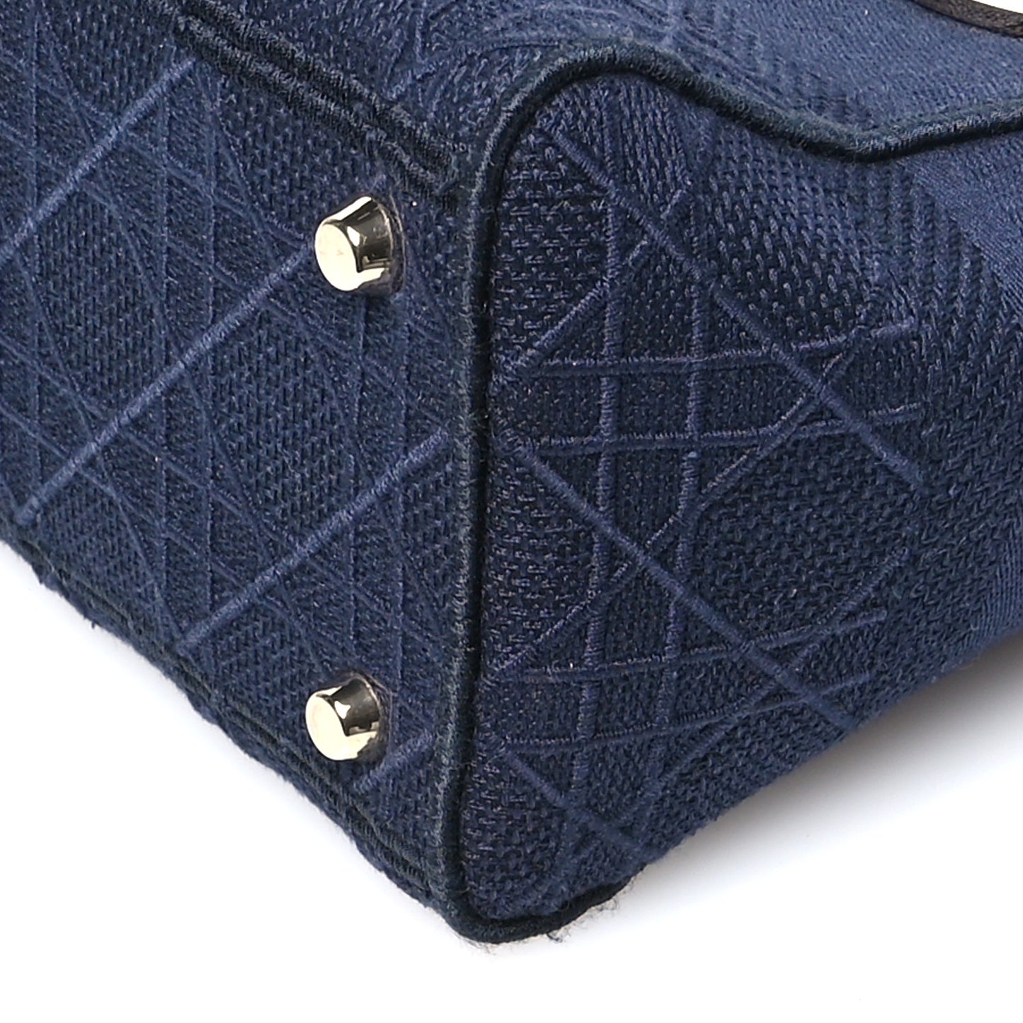Canvas Embroidered Cannage Medium Lady D-Lite Navy