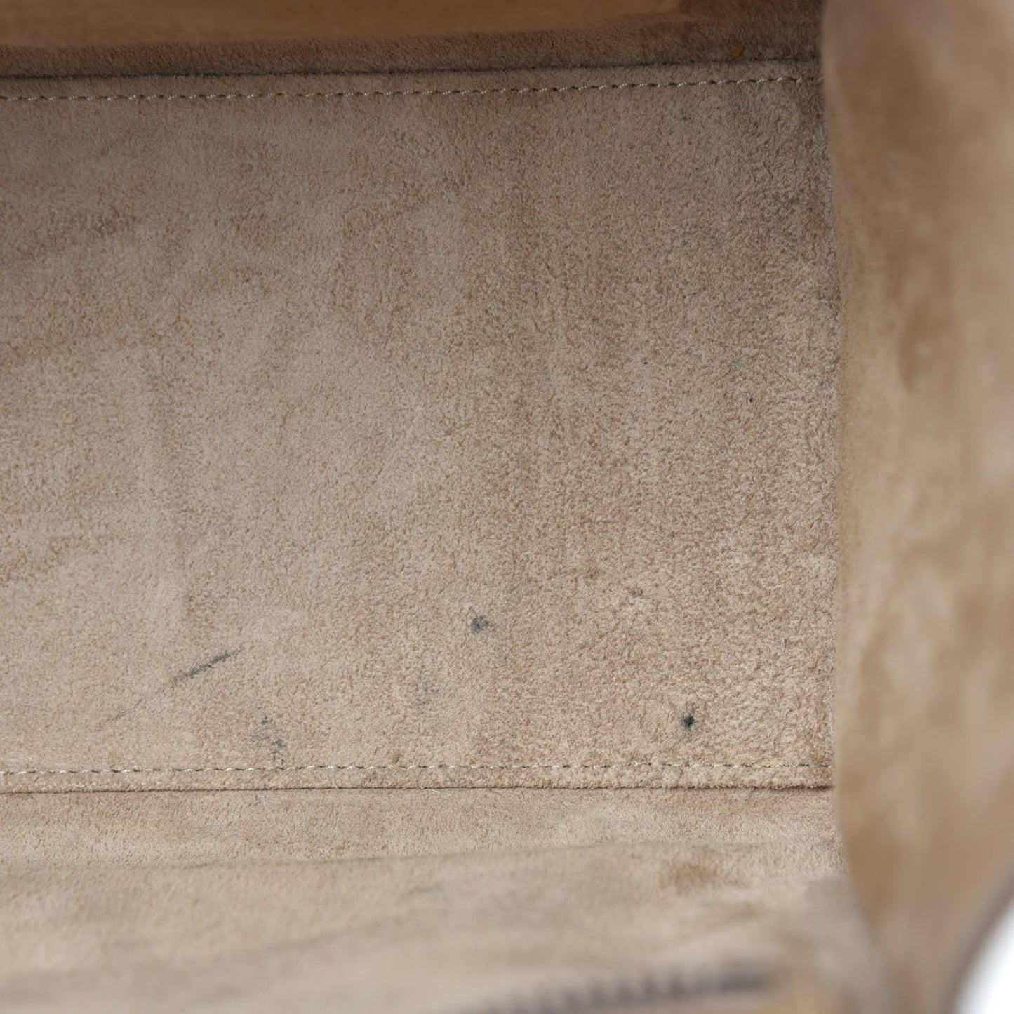 Drummed Calfskin Micro Luggage Dune