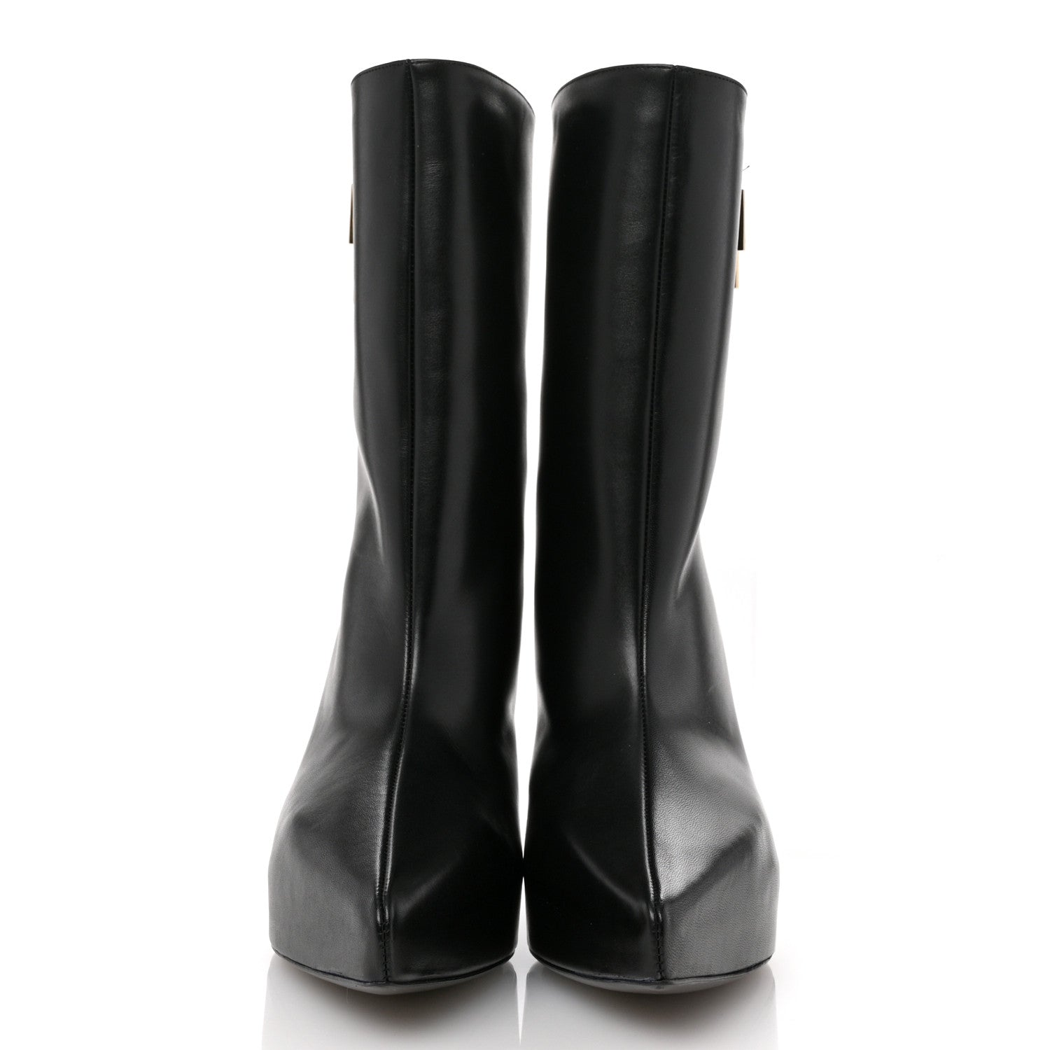 Givenchy Calfskin G Lock 80mm Wedge Low Boots 38 Black 3 of 10