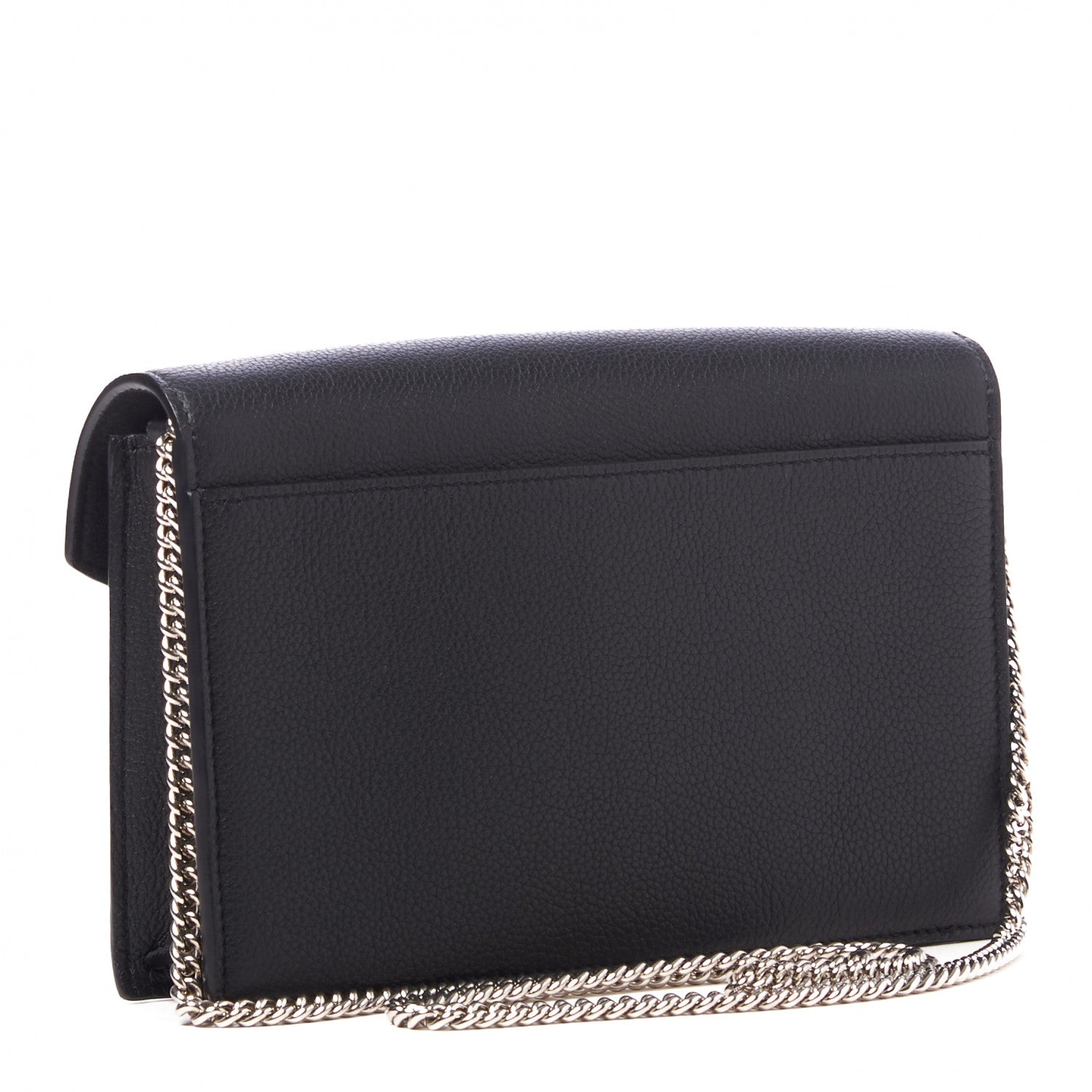 Louis Vuitton Soft Calfskin My Lockme Chain Pochette Black 2 of 8