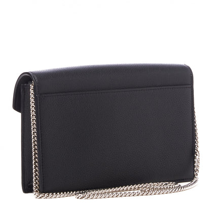 Louis Vuitton Soft Calfskin My Lockme Chain Pochette Black 2 of 8