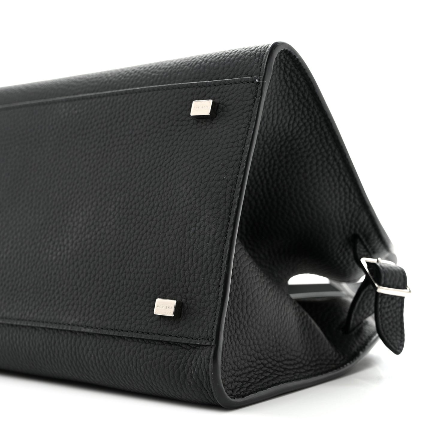 Grained Calfskin Soft Margaux 10 Bag Black