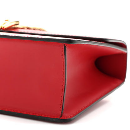 Gucci Calfskin Small Sylvie Shoulder Bag Hibiscus Red 10 of 11