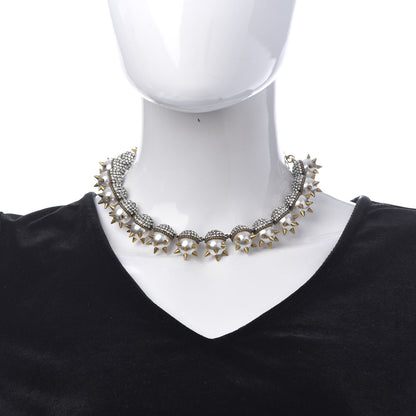 Gucci Spike Embellished Pearl Necklace 2 of 5