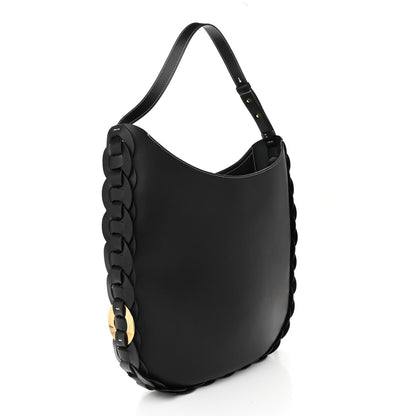 Chloe Small Grain Smooth Calfskin Large Darryl Hobo Black 4 of 9