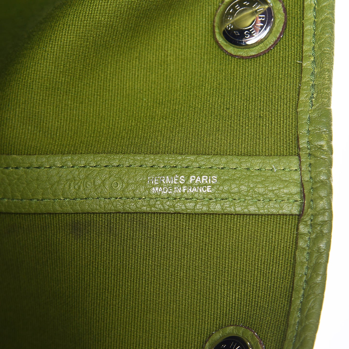 Toile Buffle Gala Garden Party 36 MM Tote Vert Anis
