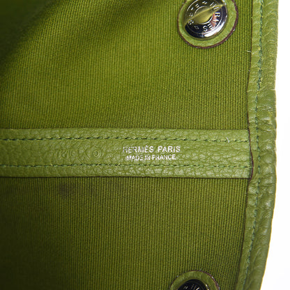 Hermes Toile Buffle Gala Garden Party 36 MM Tote Vert Anis 7 of 16