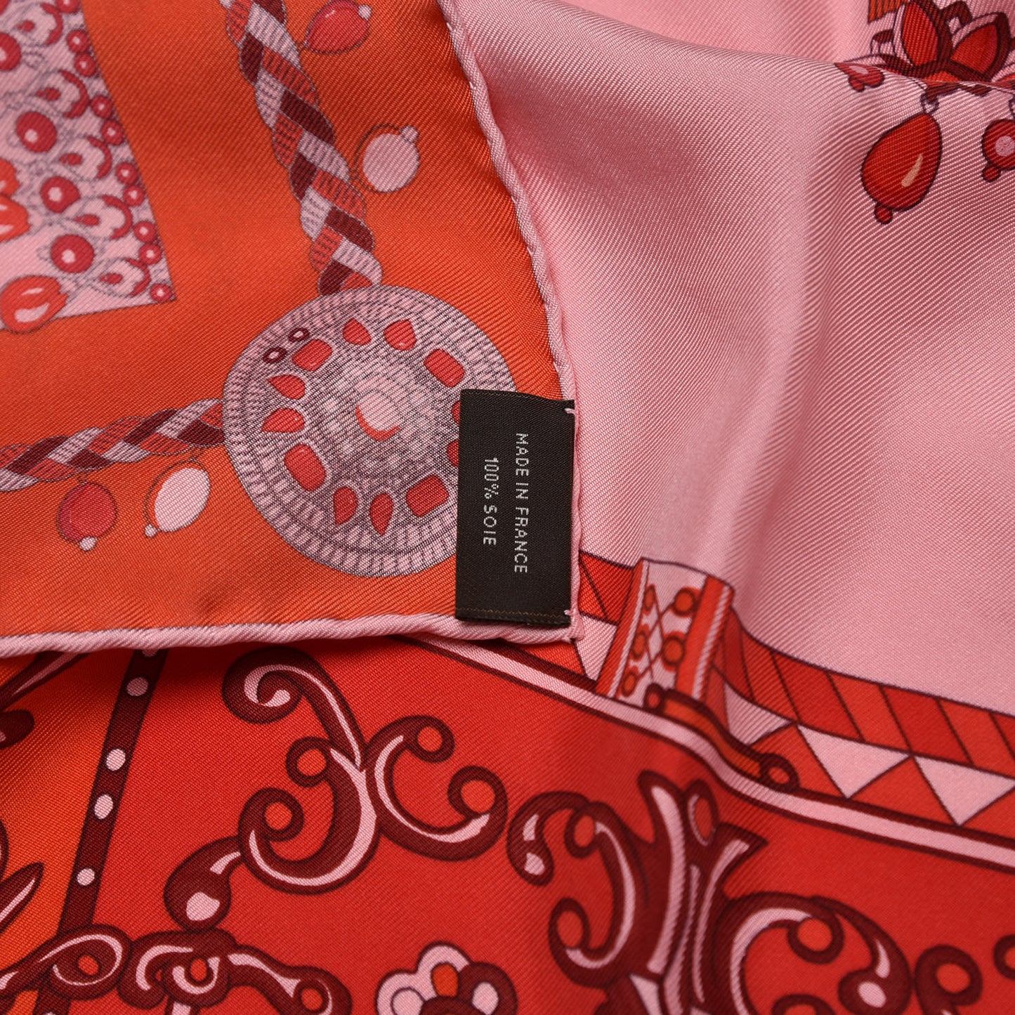 Silk Coupe De Gala Scarf 90 Rose Pale Rouge Fuchsia