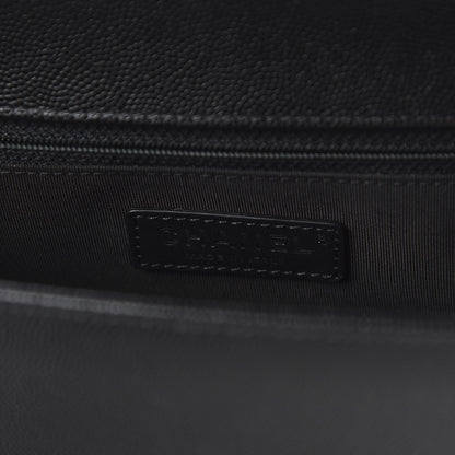 Chanel Caviar Quilted New Medium Boy Flap Black 7 of 9