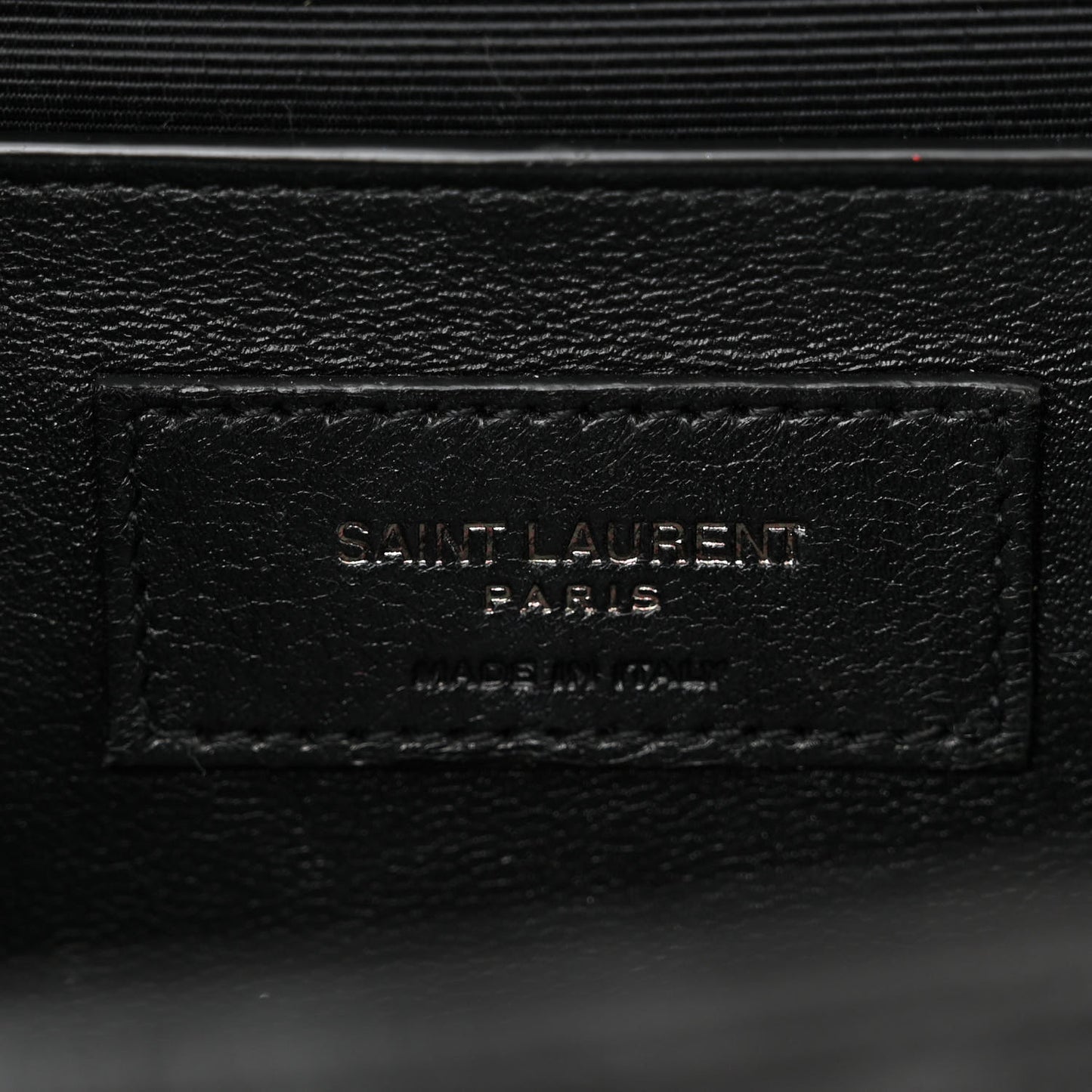 Grain De Poudre Textured Mixed Matelasse Triquilt Medium Monogram Monochrome Satchel Black