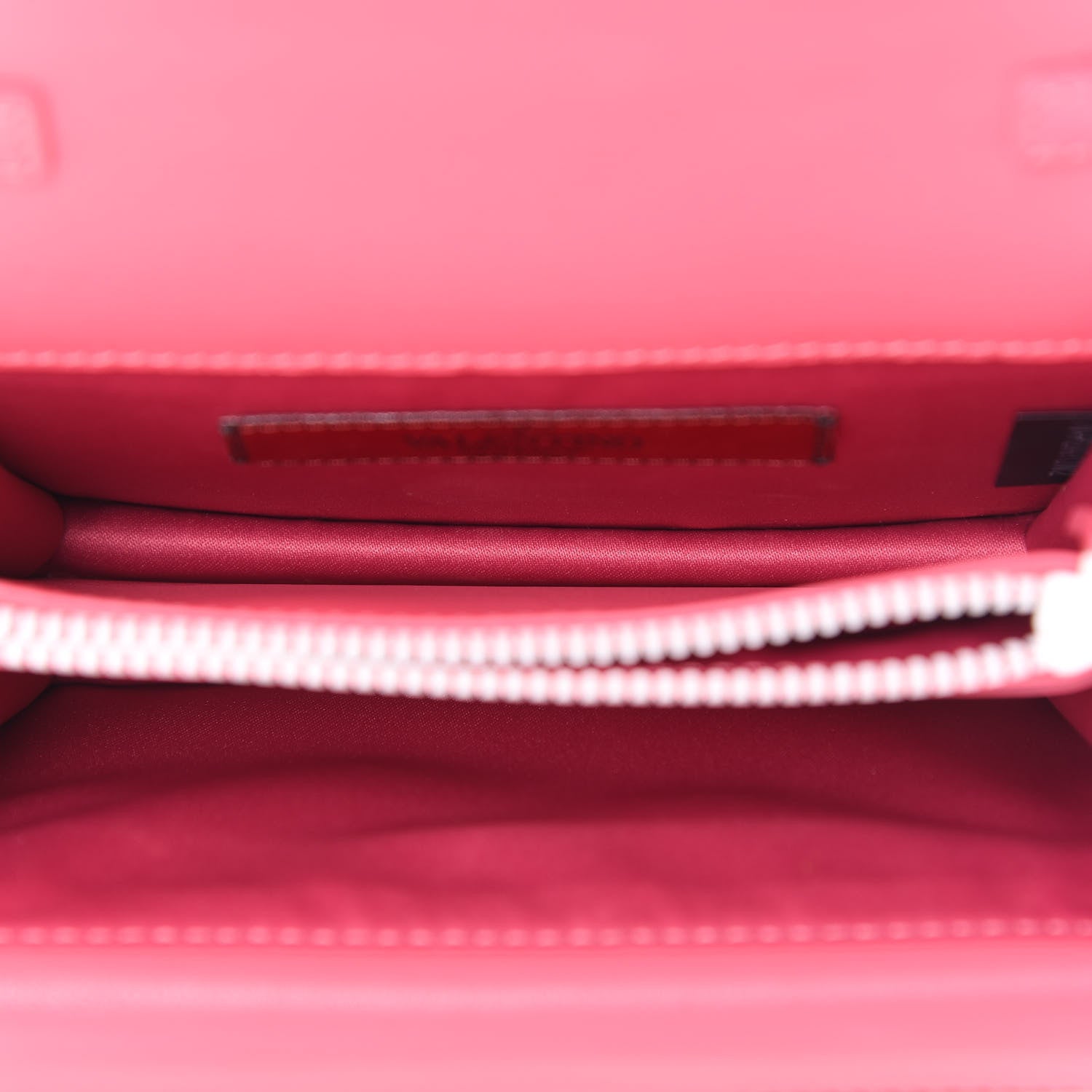 Valentino Garavani Vitello Colorblock Free Rockstud Wallet on Chain Shadow Pink Optic White 4 of 10