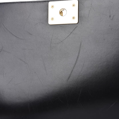 Chanel Lambskin Quilted Large Boy Flap Black 8 of 17