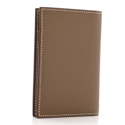 Hermes Epsom MC2 Euclide Card Holder Case Etoupe 3 of 8