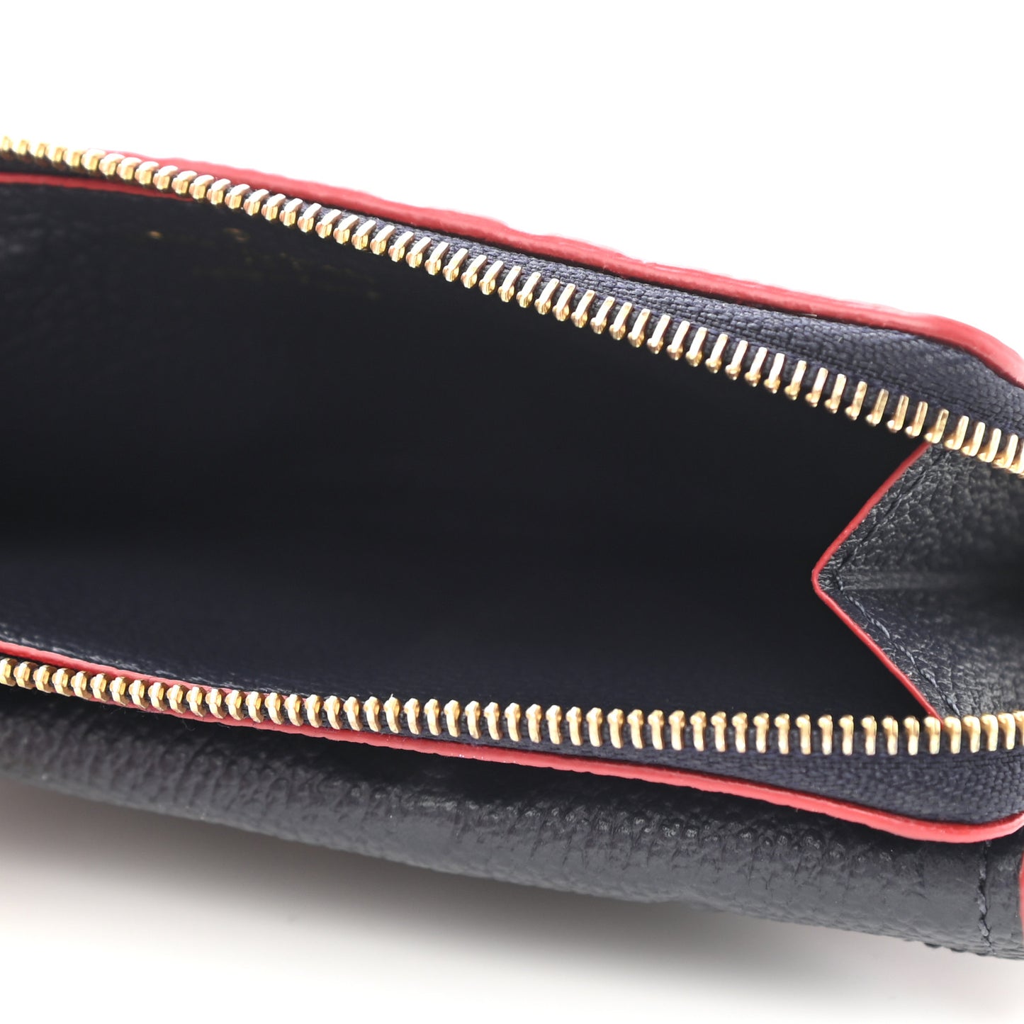 Empreinte Recto Verso Card Holder Marine Rouge