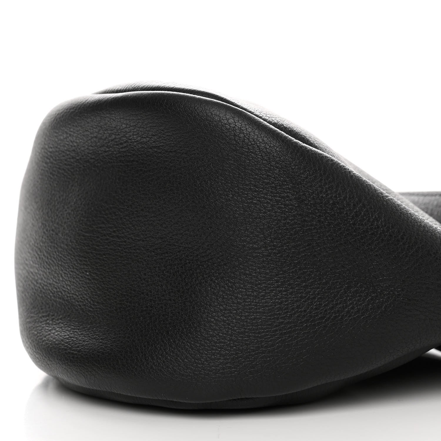 The Row Grained Calfskin Small Slouchy Banana Bag Black 11 of 11