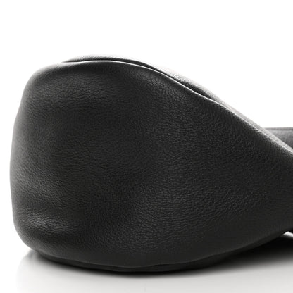 The Row Grained Calfskin Small Slouchy Banana Bag Black 11 of 11