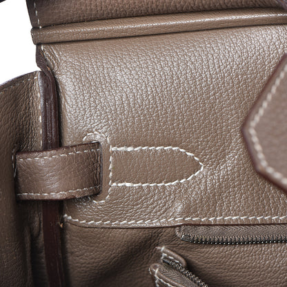 Hermes Taurillon Clemence Birkin 30 Etoupe 11 of 31