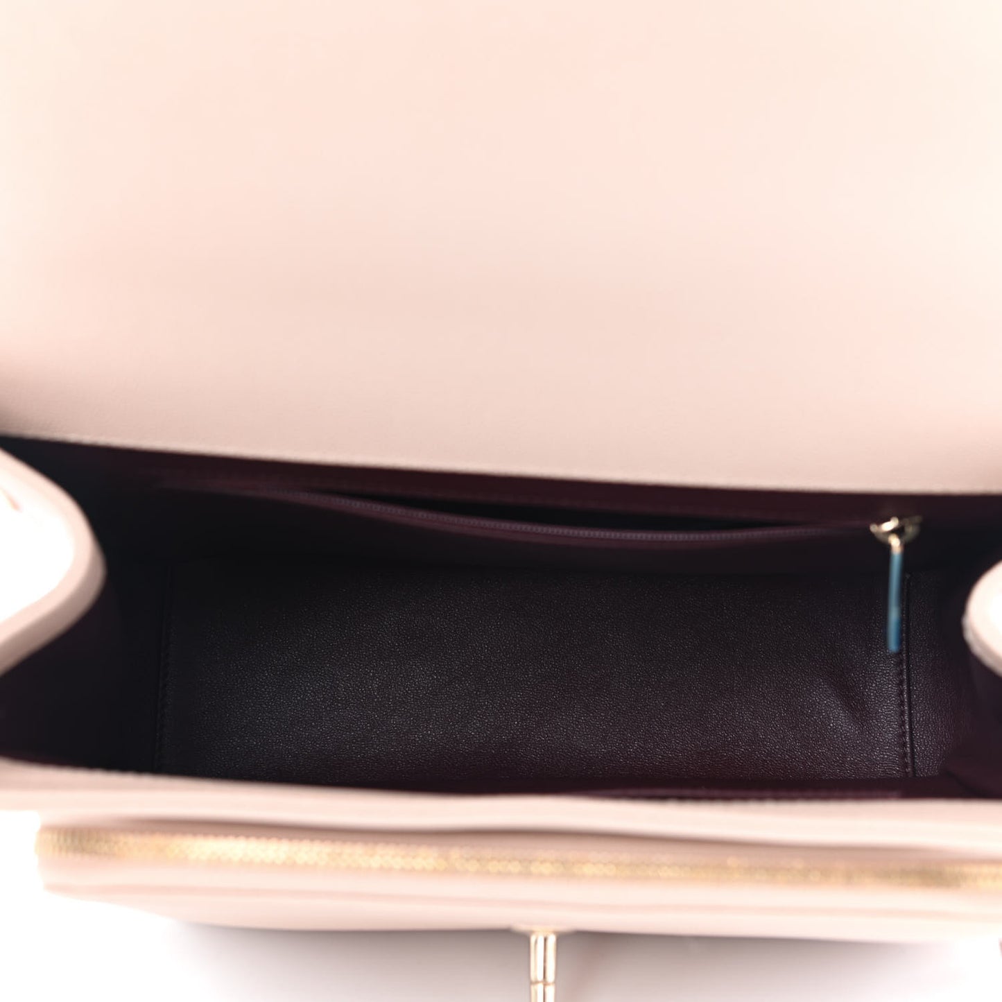 Caviar Quilted Large Business Affinity Flap Beige