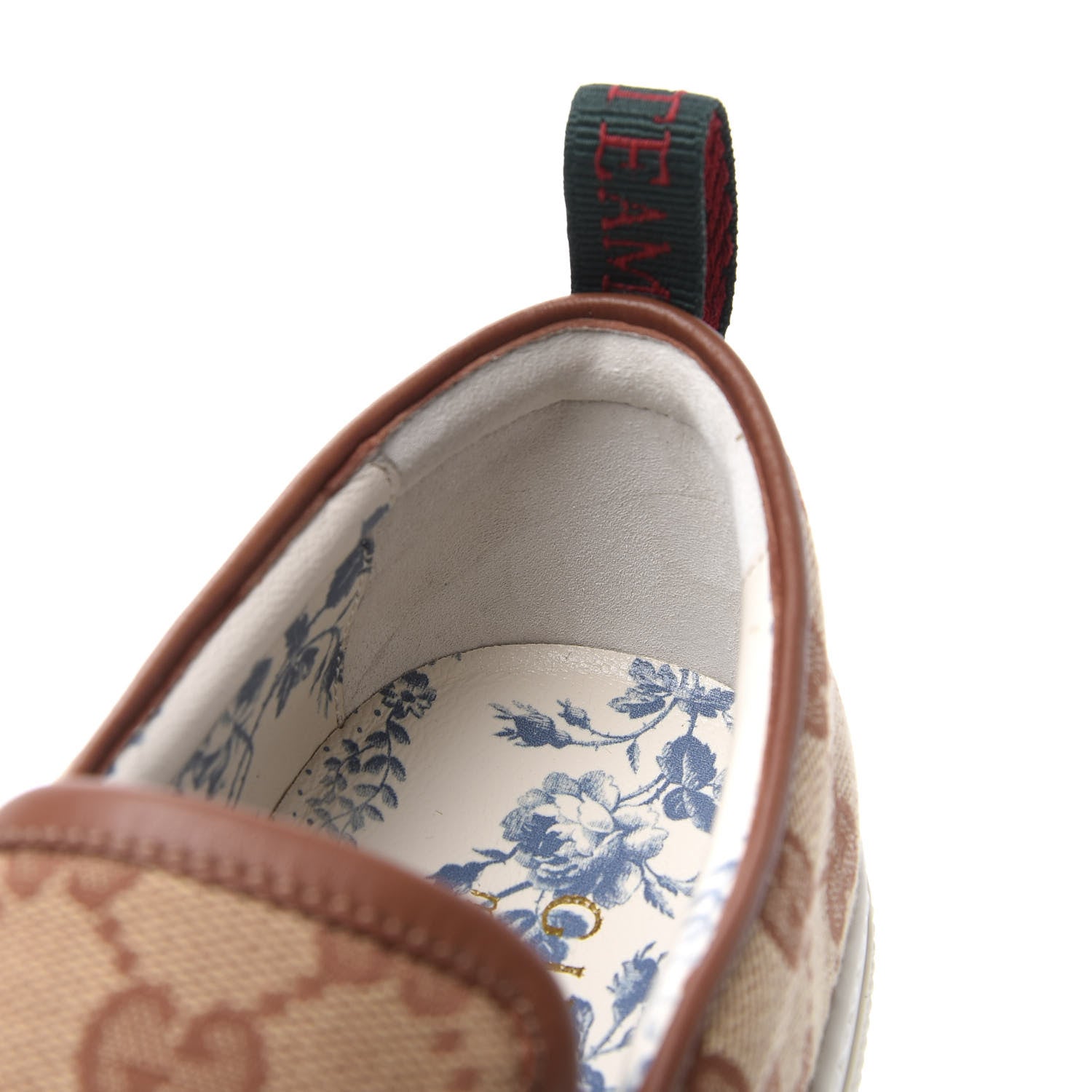 Gucci X MLB GG Monogram NY Yankees Embroidered Mens Slip On Sneakers 6 Beige Ruggine Rust 6 of 13
