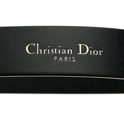 Christian Dior Calfskin Saddle Belt 75 30 Black 4 of 7
