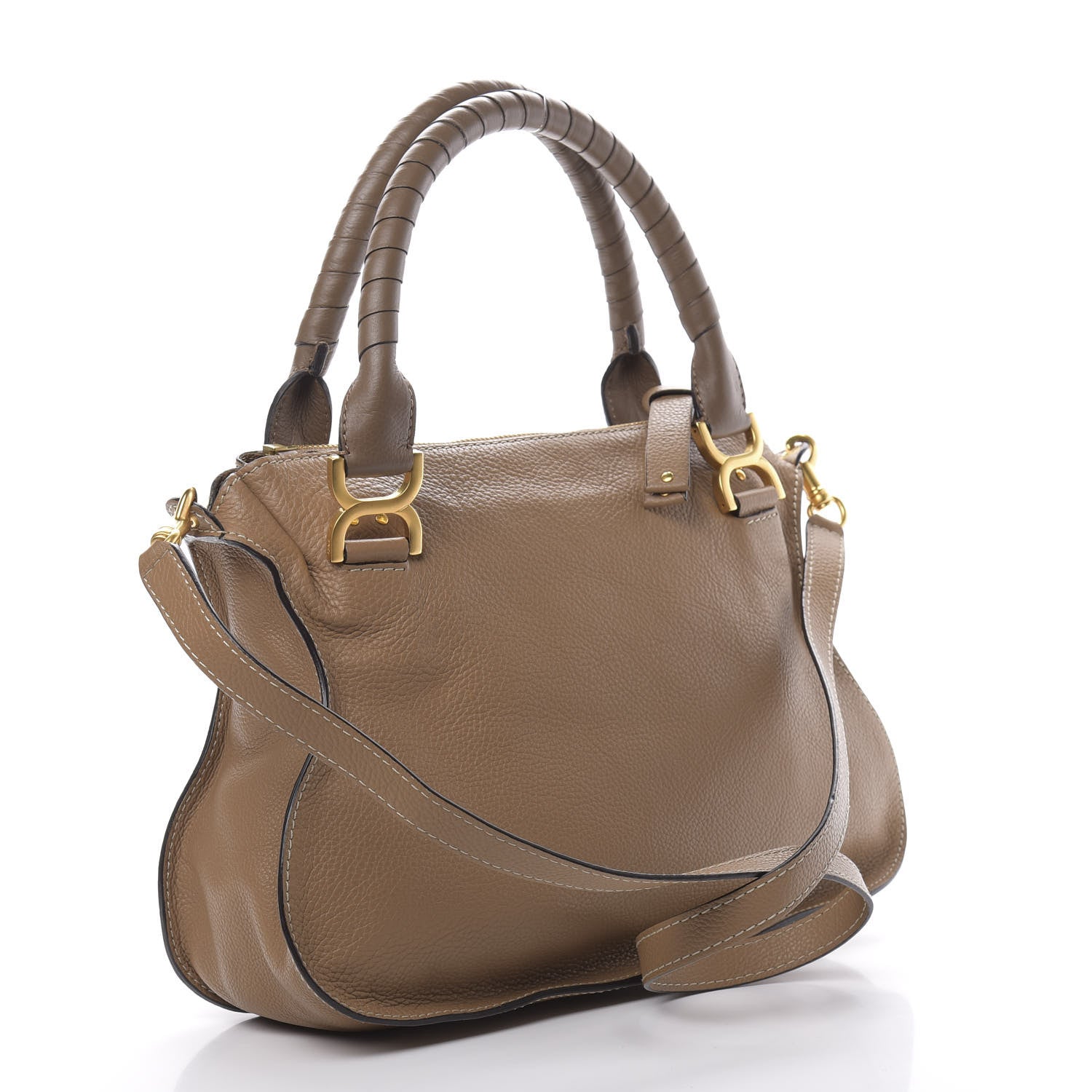 Chloe Calfskin Small Marcie Satchel Nut 3 of 11