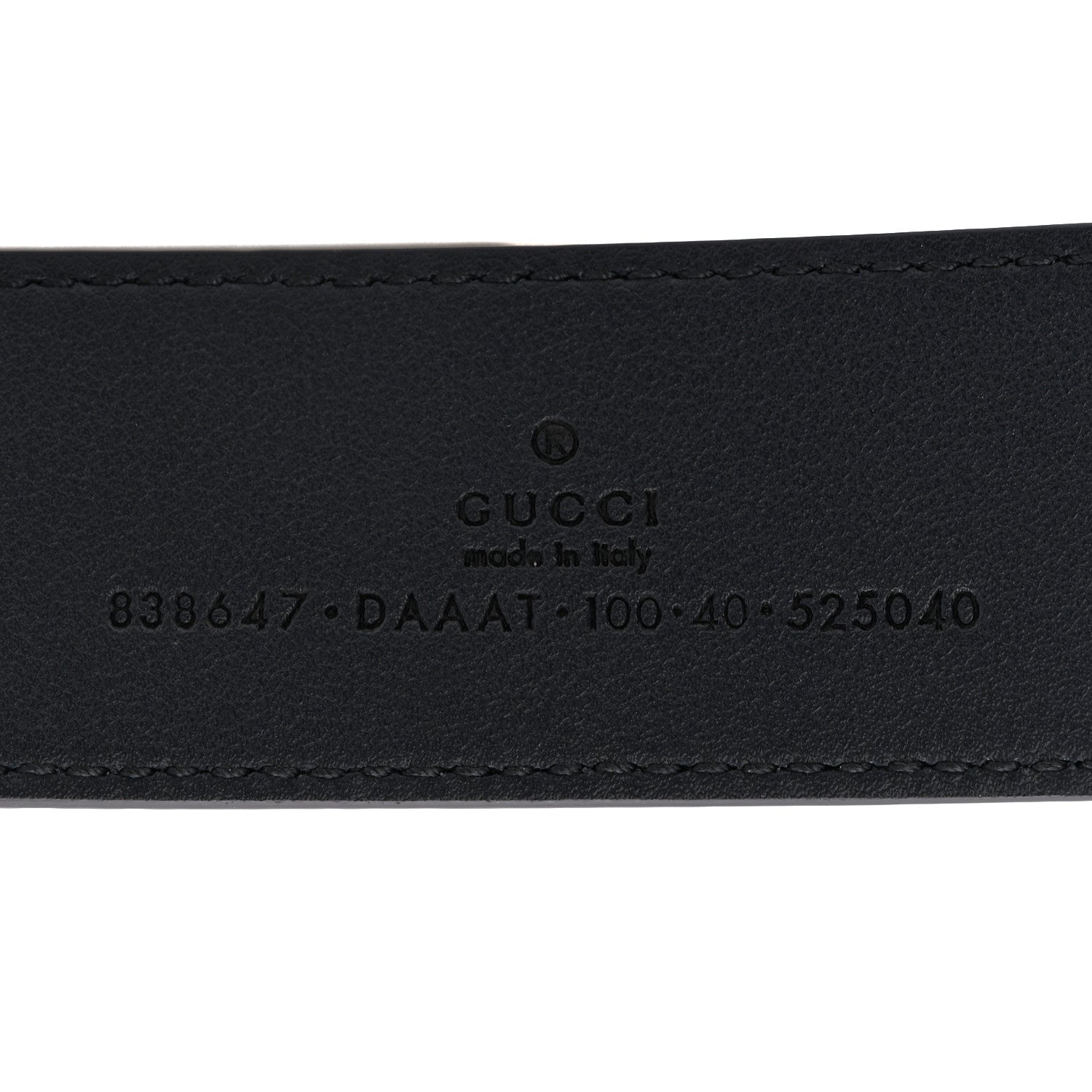 Gucci Moon Calfskin Round Plaque 35mm 100 40 Navy 4 of 4
