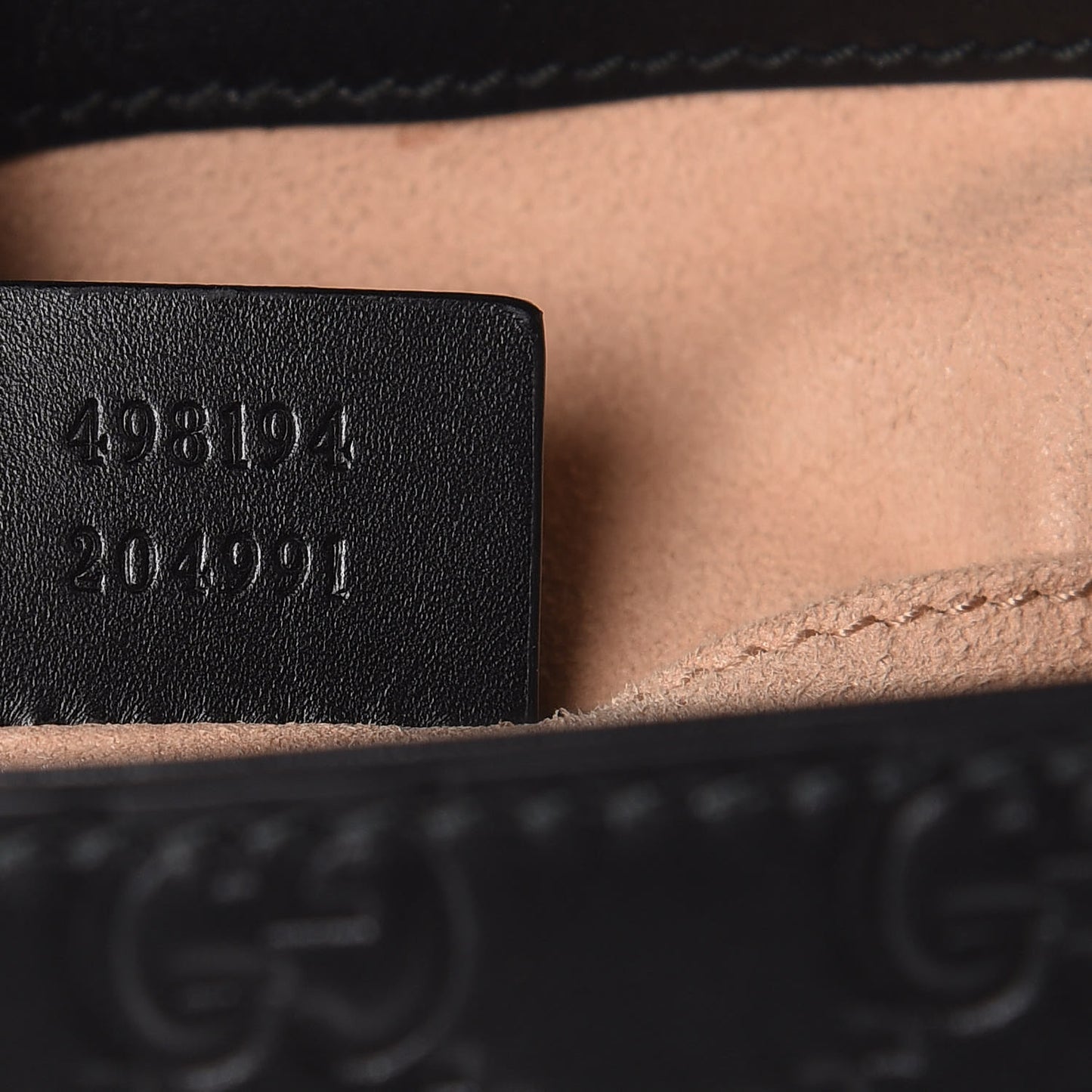 Guccissima Signature Padlock Backpack Black