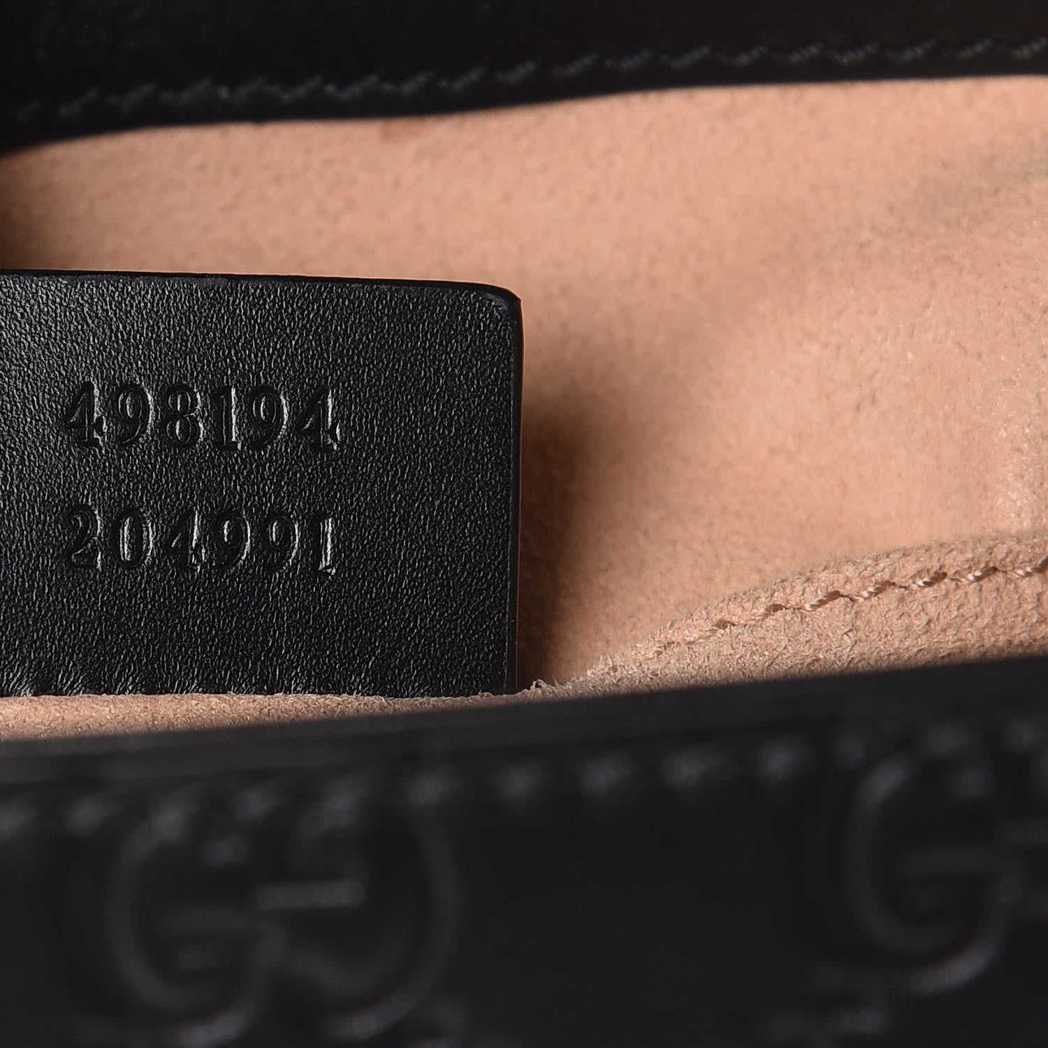 Gucci Guccissima Signature Padlock Backpack Black 7 of 11