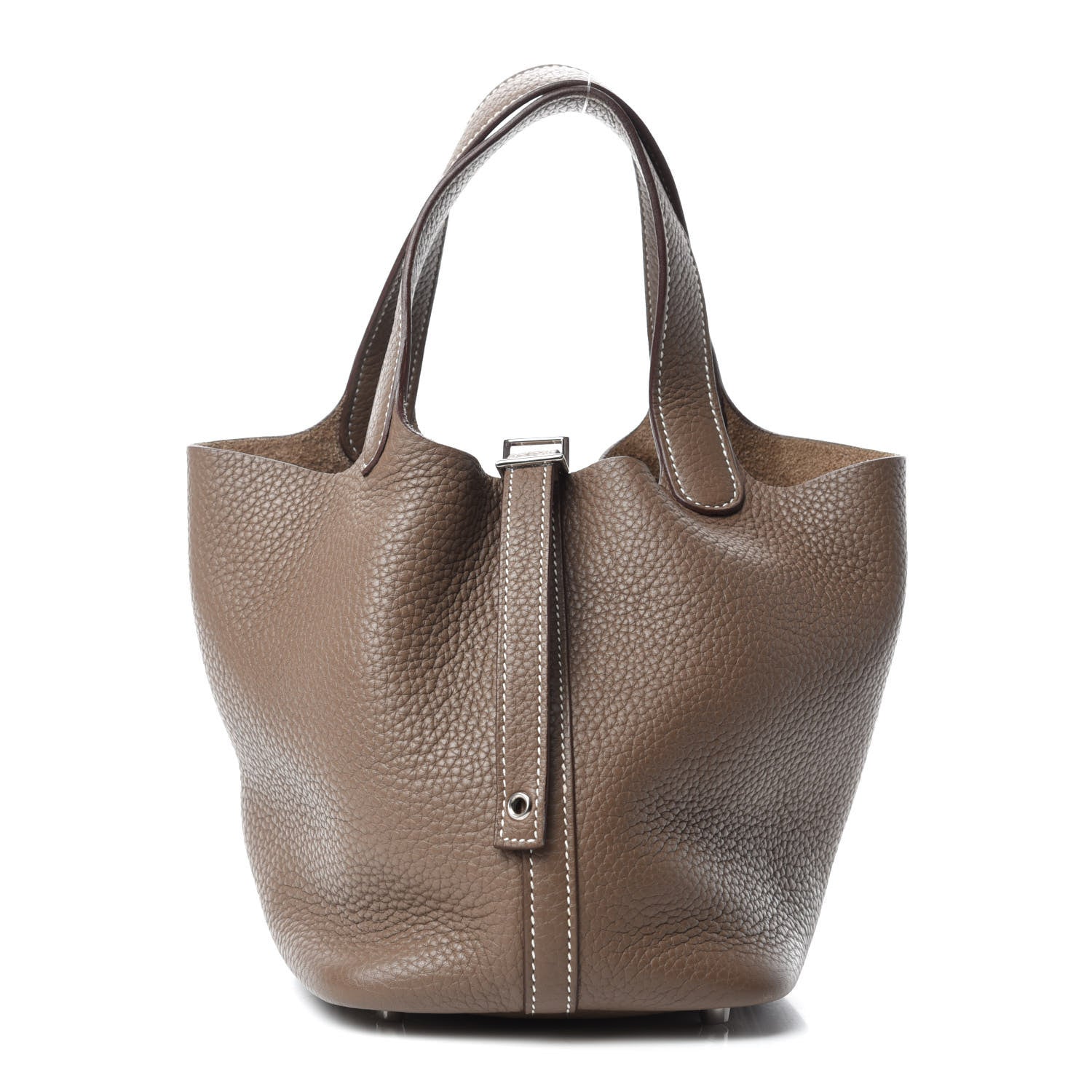 Hermes Taurillon Clemence Picotin Lock 18 PM Etoupe 1 of 11