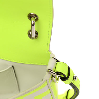 Fendi X MARC JACOBS Nappa Vitello King Logo Print Phone Baguette Yellow Fluo 11 of 14