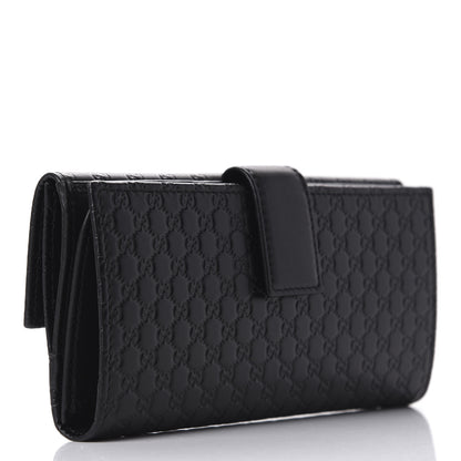 Gucci Microguccissima Continental Flap Wallet Black 3 of 11